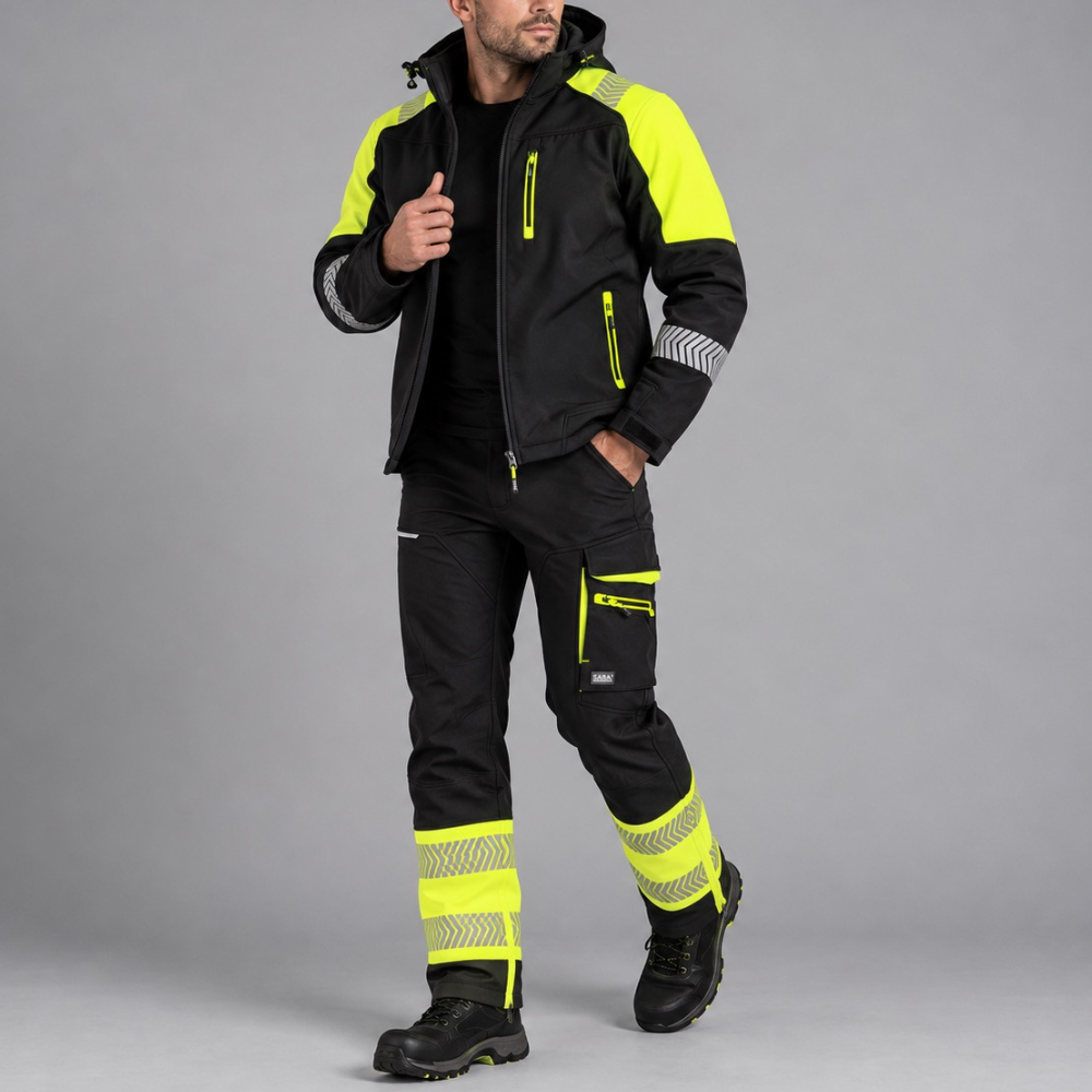 Ubranie zimowe robocze — komplet kurtka softshell Comfort Neo 8000 mm + spodnie ocieplane Comfort Neo Winter