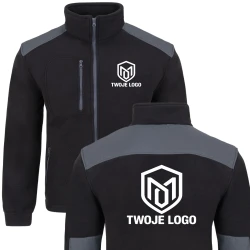 Polar roboczy premium z nadrukiem logo firmy — FLRA 340 antypilingowy 350 g/m² wzmocnienia odzież firmowa