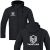 Kurtka softshell czarna z nadrukiem logo firmy — Tundra polar od wewnątrz spandex 6% odzież firmowa