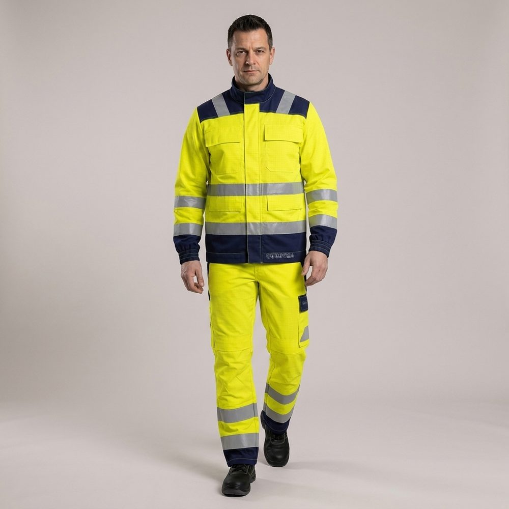 Bluza robocza multinormowa Multi Pro New 6w1 — spawalnicza antystatyczna EN ISO 20471 Klasa 3