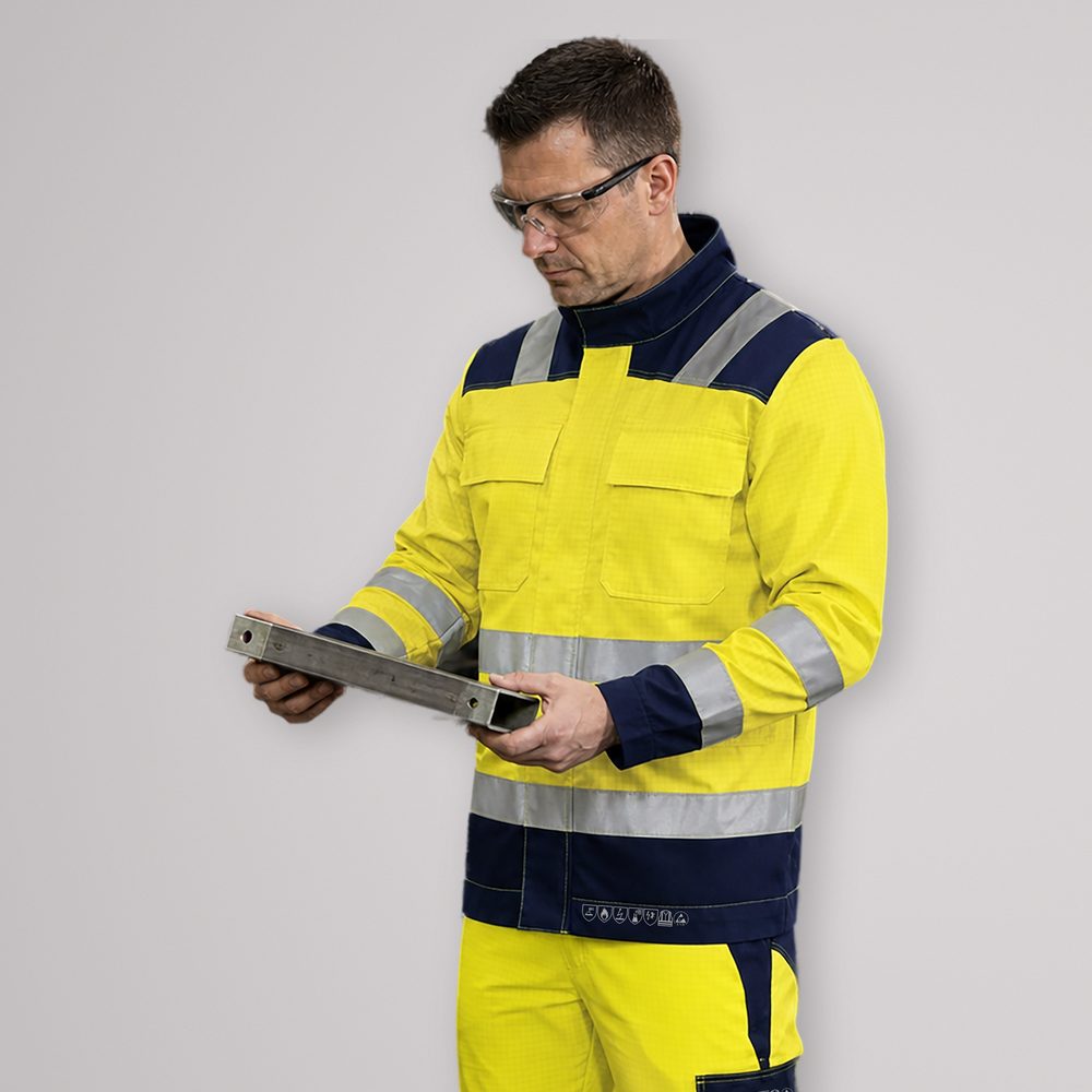 Bluza robocza multinormowa Multi Pro New 6w1 — spawalnicza antystatyczna EN ISO 20471 Klasa 3