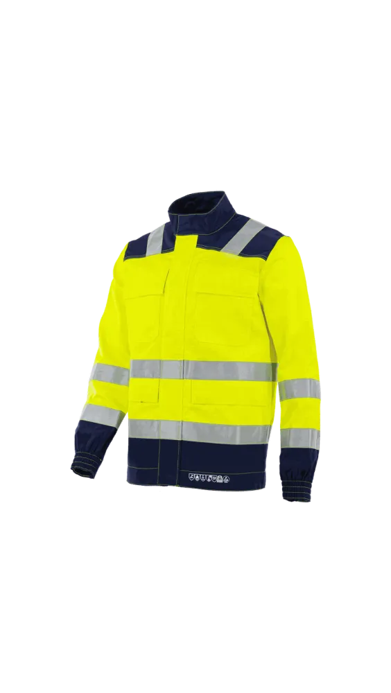 Bluza robocza multinormowa Multi Pro New 6w1 — spawalnicza antystatyczna EN ISO 20471 Klasa 3