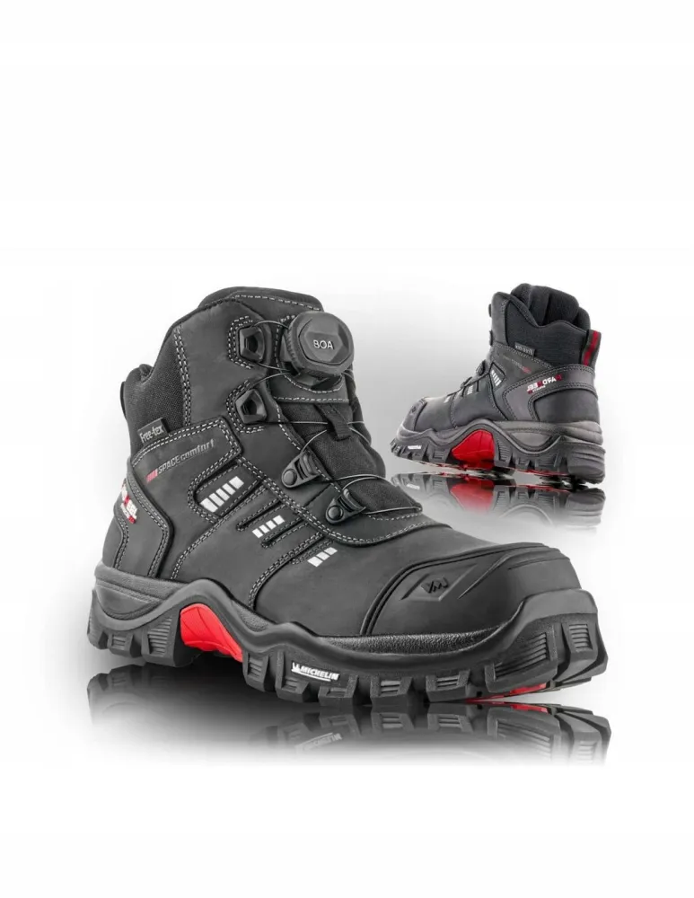 Trzewiki robocze zimowe VM Michelin Buffalo S3 SRC HRO WR CI z BOA — wodoodporne, skóra crazy horse