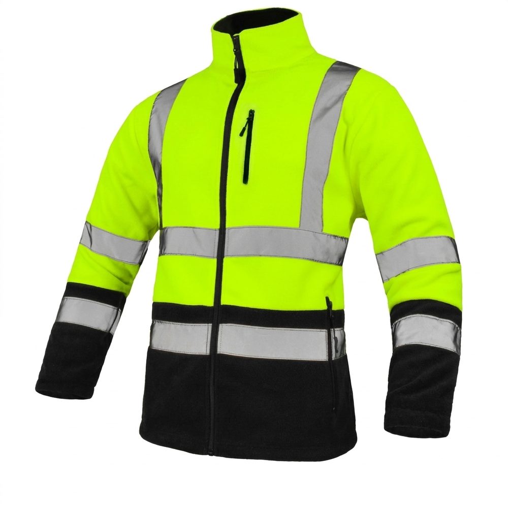 Ubranie robocze odblaskowe EN ISO 20471 klasa 2 — komplet spodnie Flash + polar REF 400 g/m²