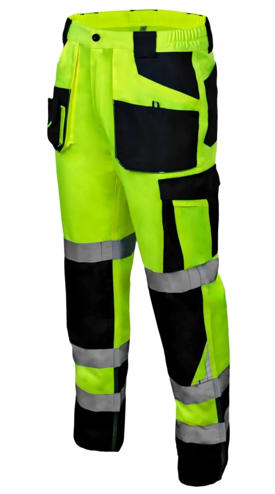 Ubranie robocze odblaskowe EN ISO 20471 klasa 2 — komplet spodnie Flash + polar REF 400 g/m²