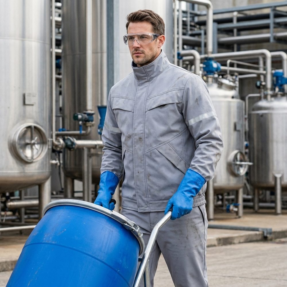 Bluza robocza chemoodporna Chemik AS — EN 13034 Typ PB[6], antyelektrostatyczna, ESD