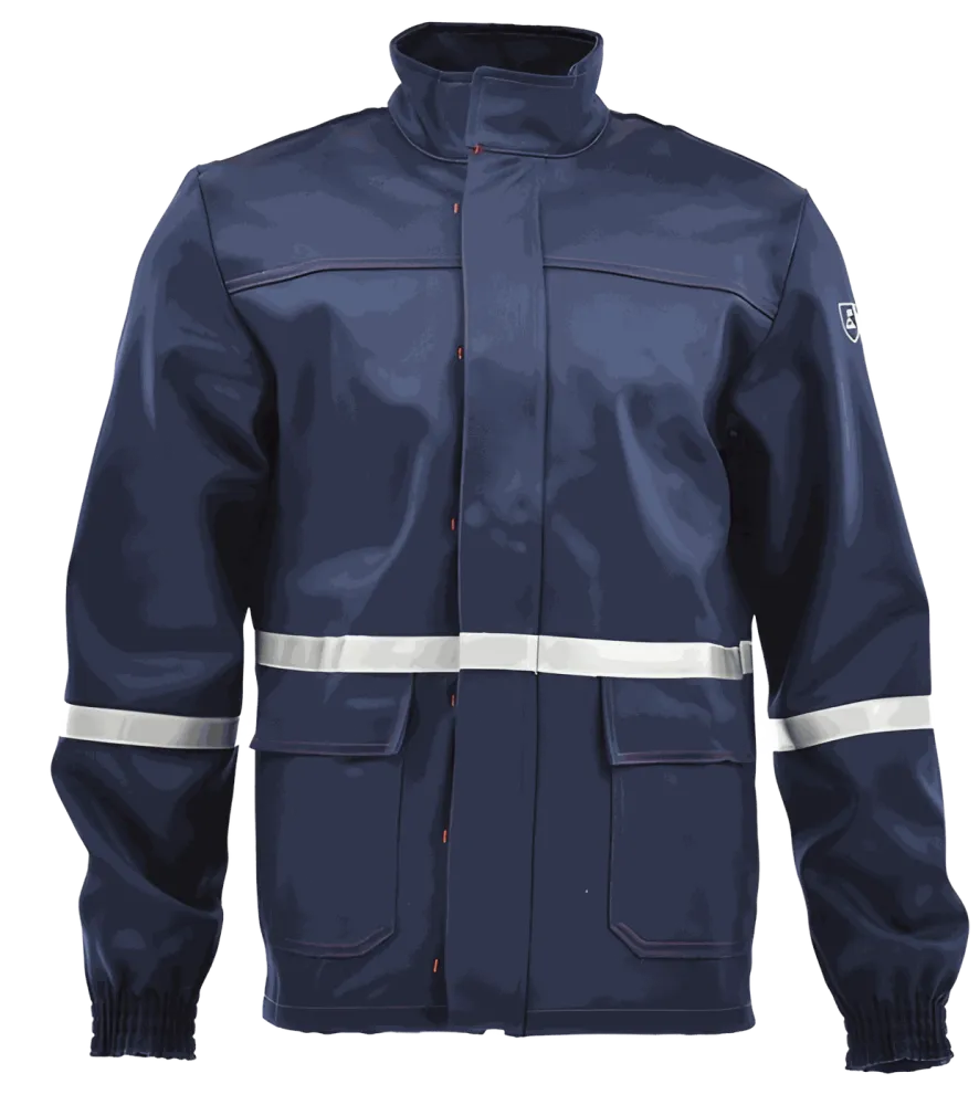 Bluza spawalnicza ciężka Spawacz Heavy — EN ISO 11611 Klasa 2, bawełna 480 g/m², granatowa