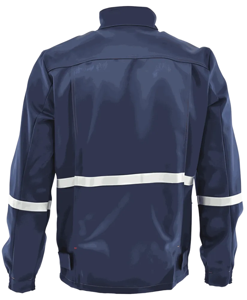 Bluza spawalnicza ciężka Spawacz Heavy — EN ISO 11611 Klasa 2, bawełna 480 g/m², granatowa
