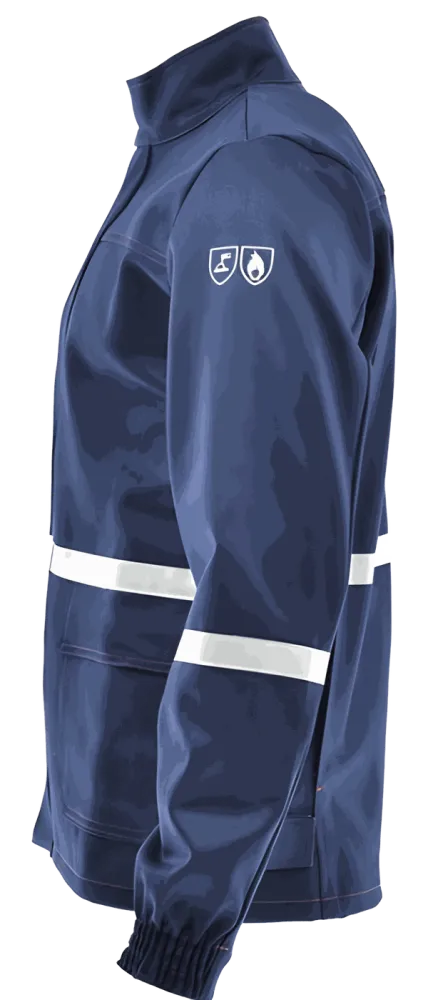 Bluza spawalnicza ciężka Spawacz Heavy — EN ISO 11611 Klasa 2, bawełna 480 g/m², granatowa