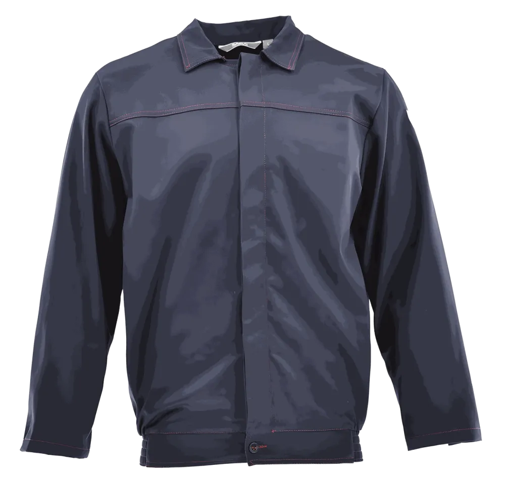 Bluza spawalnicza Spawacz Standard — trudnopalna 100% bawełna, EN ISO 11611 Klasa 1, granatowa