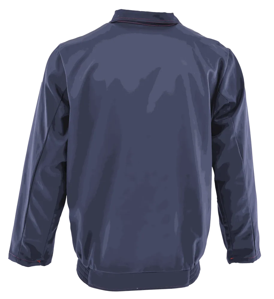 Bluza spawalnicza Spawacz Standard — trudnopalna 100% bawełna, EN ISO 11611 Klasa 1, granatowa