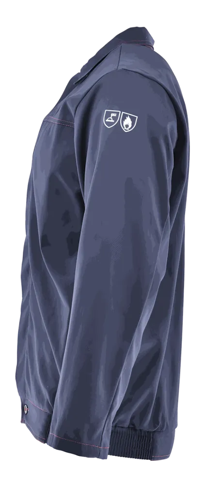Bluza spawalnicza Spawacz Standard — trudnopalna 100% bawełna, EN ISO 11611 Klasa 1, granatowa