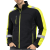 Polar roboczy odblaskowy Classwork — czarny z fluo żółtymi wstawkami, 300 g/m²