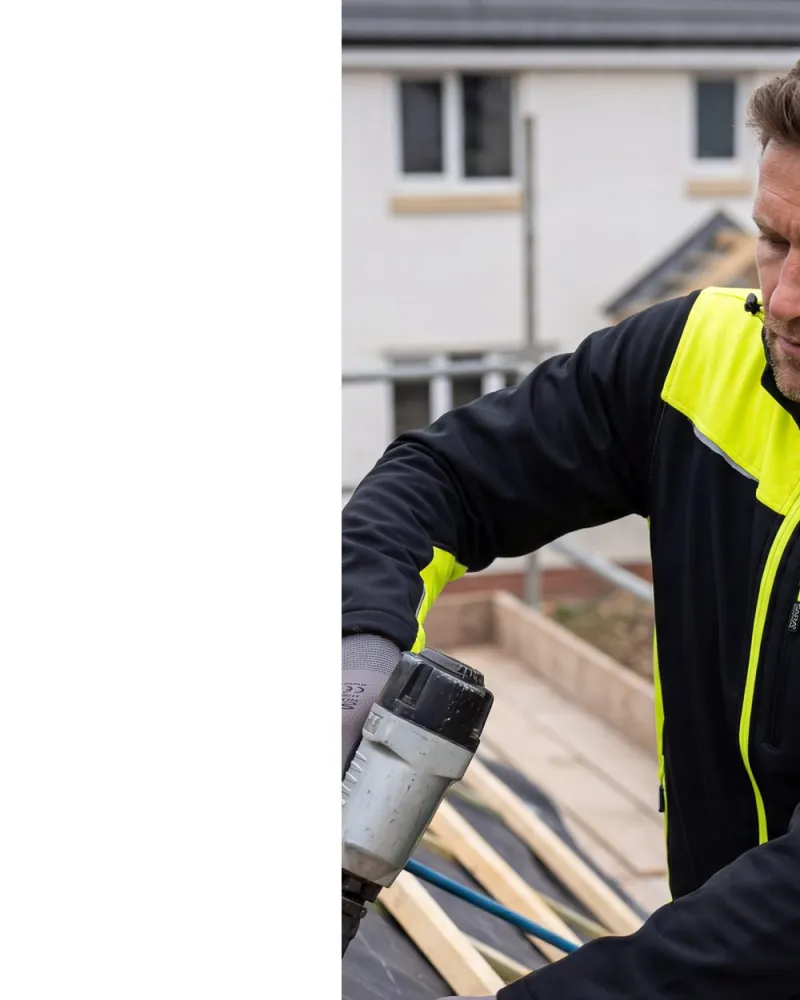 Kurtka softshell Comfort Plus z nadrukiem logo firmy — z kapturem, czarna z żółtymi wstawkami