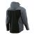 Kurtka softshell Comfort Plus z nadrukiem logo firmy — z kapturem, szaro-czarna