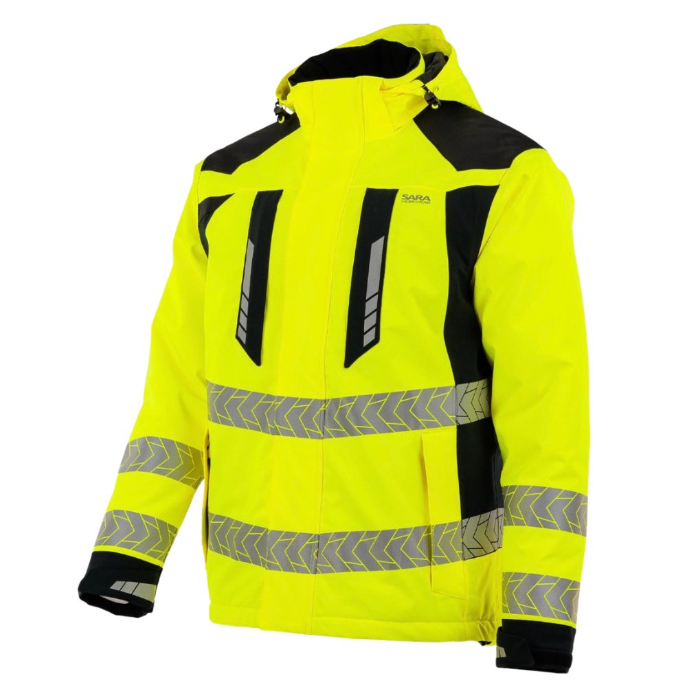 Kurtka robocza zimowa odblaskowa EN ISO 20471 Klasa 3 — Drogowiec Comfort Winter ocieplana 10 000 mm EN 343