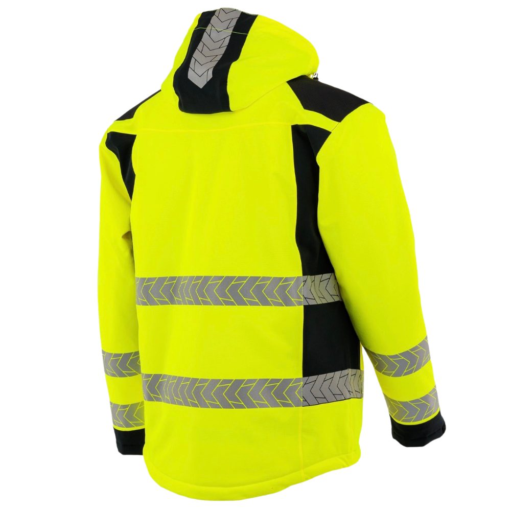 Kurtka robocza zimowa odblaskowa EN ISO 20471 Klasa 3 — Drogowiec Comfort Winter ocieplana 10 000 mm EN 343