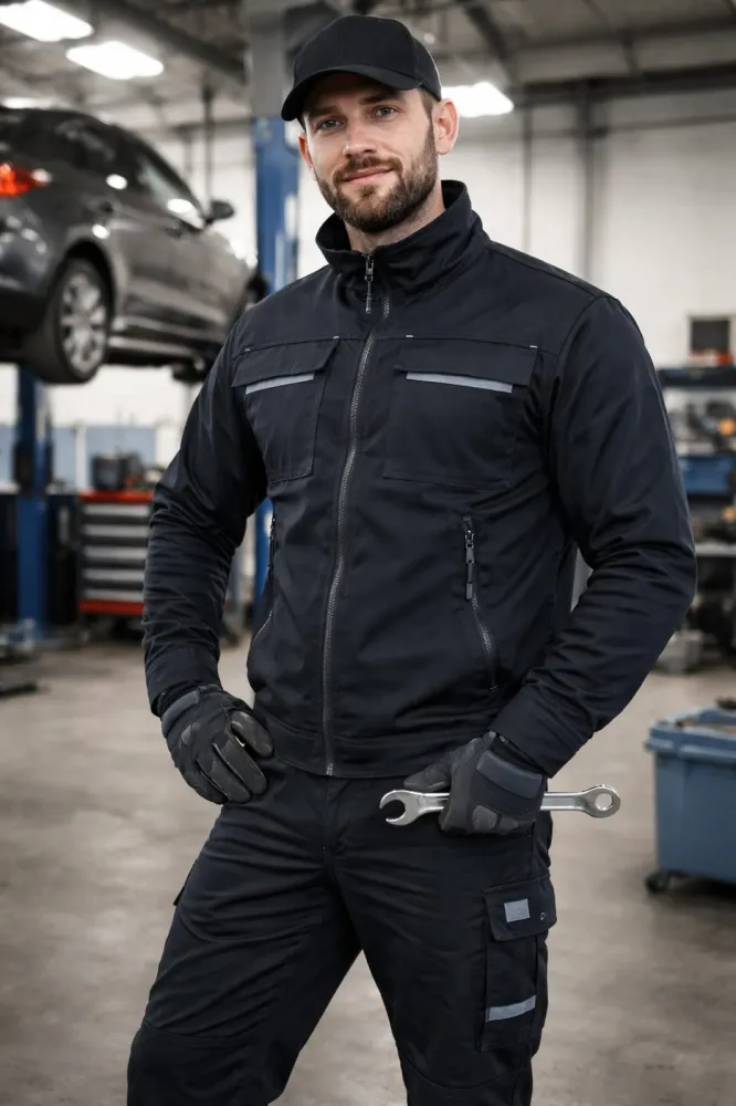 Ubranie robocze elastyczne Actiflex — komplet bluza + spodnie stretch