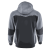 Bluza robocza z kapturem rozpinana Comfort Plus — dresowa 350 g/m², szaro-czarna