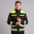 Bluza robocza elastyczna Actiflex Neo — czarna z żółtymi wstawkami hi-vis, stretch 250 g/m²