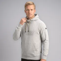 Bluza robocza z kapturem Snickers 2894 — szara, bawełniana interlock 280 g/m², kieszeń kangurka