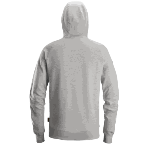 Bluza robocza z kapturem Snickers 2894 — szara, bawełniana interlock 280 g/m², kieszeń kangurka