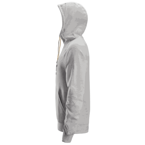Bluza robocza z kapturem Snickers 2894 — szara, bawełniana interlock 280 g/m², kieszeń kangurka