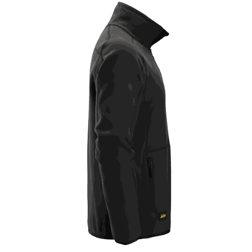 Polar roboczy z krótkim zamkiem Snickers 8421 Polartec® Shed Less — czarna, 160 g/m², z recyklingu