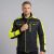 Bluza robocza Classic-Vis z canvas 270 g/m² — czarna z żółtymi wstawkami, odblaski, EN ISO 13688