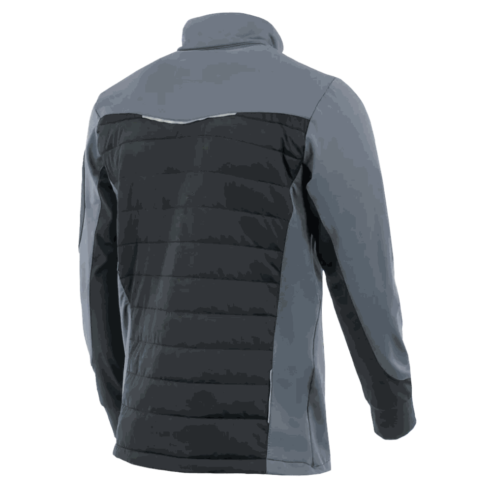 Bluza robocza hybrydowa Comfort Plus — pikowana z ociepleniem, stretch, czarno-szara