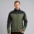 Bluza robocza hybrydowa Comfort Plus — pikowana z ociepleniem, stretch, oliwkowo-czarna