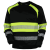 Bluza robocza 957 z polarem — wkładana przez głowę, czarna z żółtymi wstawkami i odblaskami