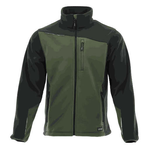 Polar roboczy Comfort Plus oliwkowo-czarny — ciepły 350 g/m², zamek z osłoną, 3 kieszenie
