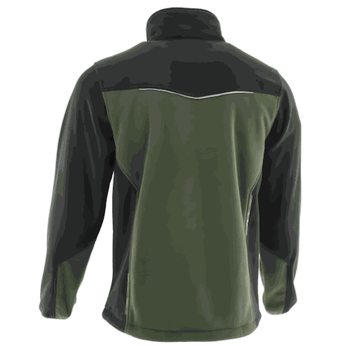 Polar roboczy Comfort Plus oliwkowo-czarny — ciepły 350 g/m², zamek z osłoną, 3 kieszenie