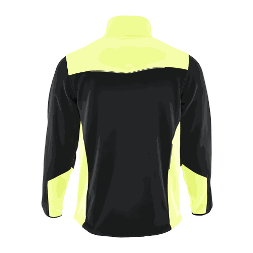 Polar roboczy Comfort Plus czarno-żółty — ciepły 350 g/m², zamek z osłoną, 3 kieszenie