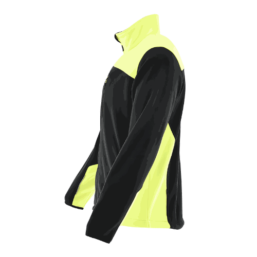 Polar roboczy Comfort Plus czarno-żółty — ciepły 350 g/m², zamek z osłoną, 3 kieszenie