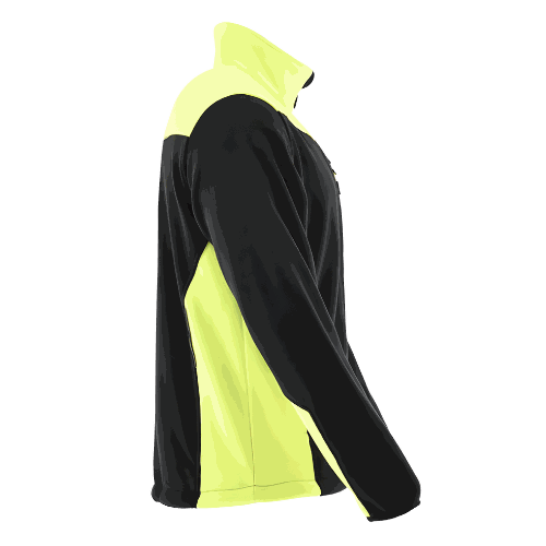 Polar roboczy Comfort Plus czarno-żółty — ciepły 350 g/m², zamek z osłoną, 3 kieszenie