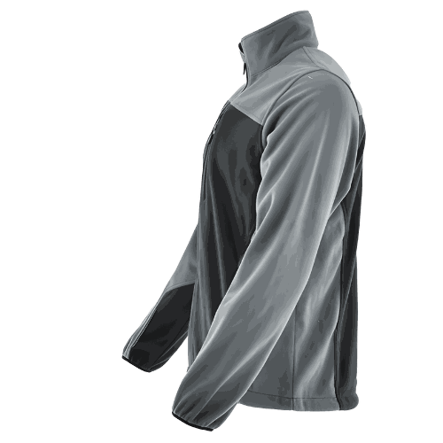 Polar roboczy Comfort Plus szaro-czarny — ciepły 350 g/m², zamek z osłoną, 3 kieszenie