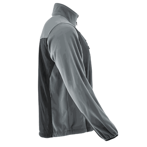 Polar roboczy Comfort Plus szaro-czarny — ciepły 350 g/m², zamek z osłoną, 3 kieszenie