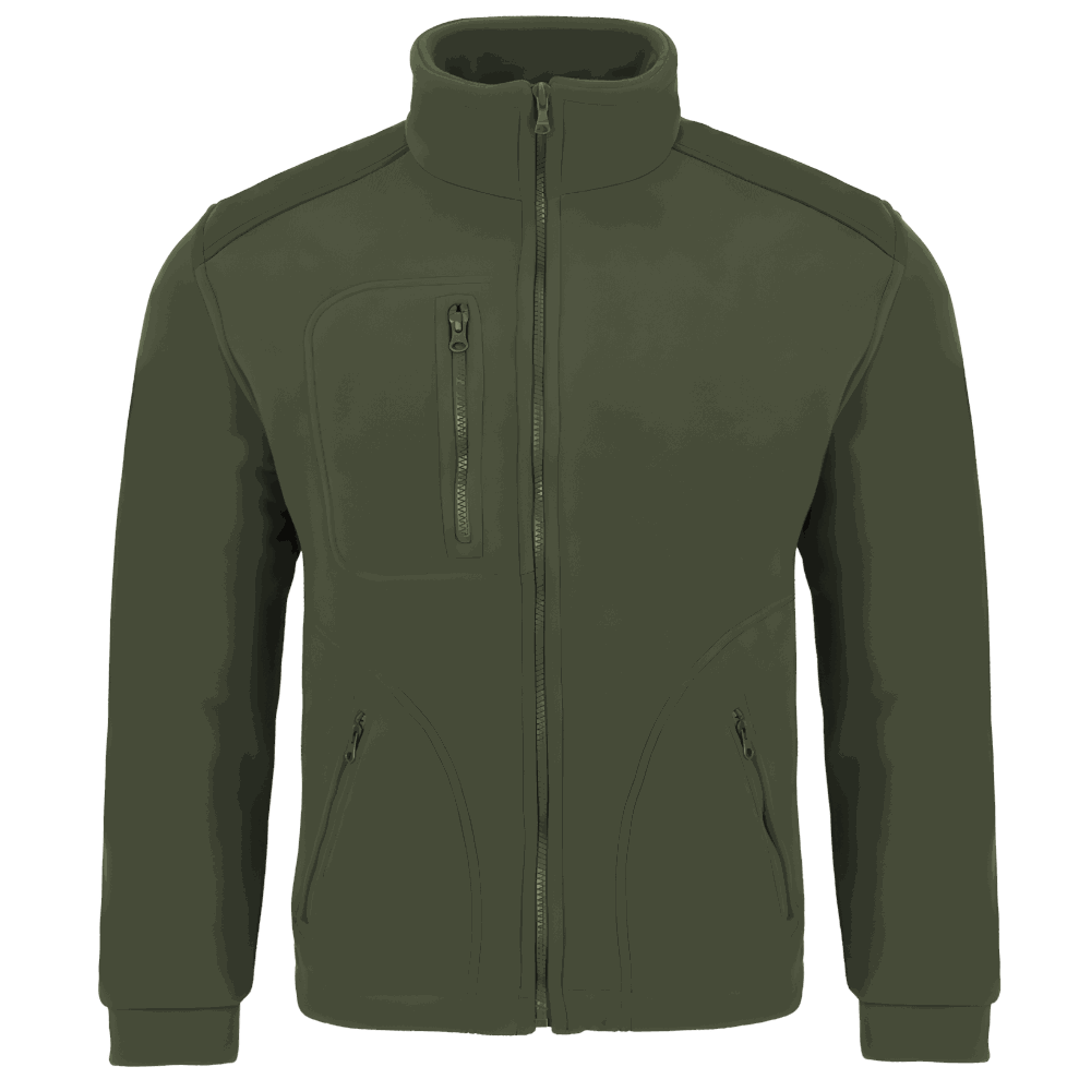 Polar roboczy JHK FLRA 340 khaki — gruby 350 g/m², antypilingowy, wzmocnienia