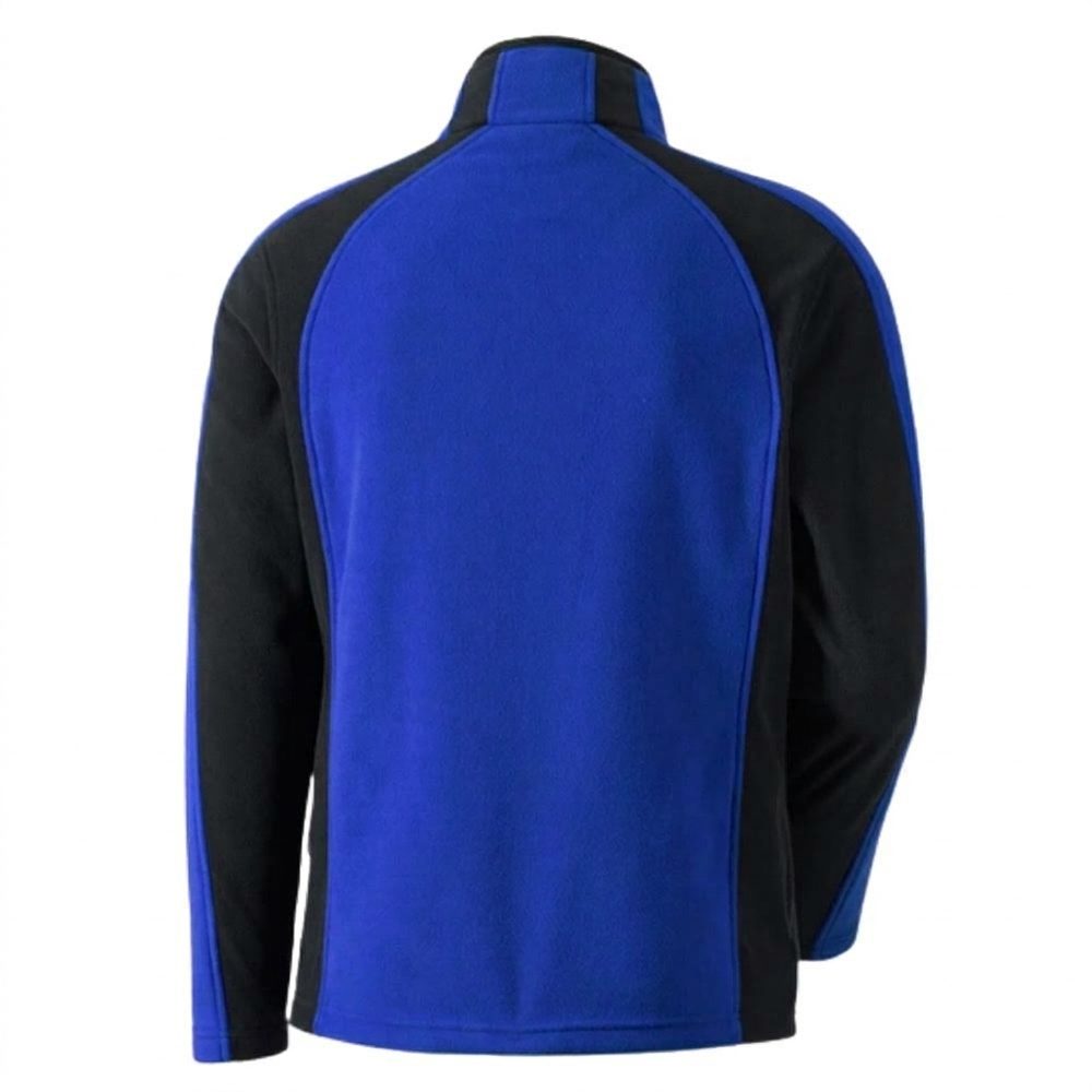 Kurtka polarowa robocza Engelbert Strauss dryplexx® micro — niebiesko-czarna, lekki mikropolar