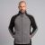 Kurtka polarowa robocza Engelbert Strauss dryplexx® micro — szaro-czarna, lekki mikropolar