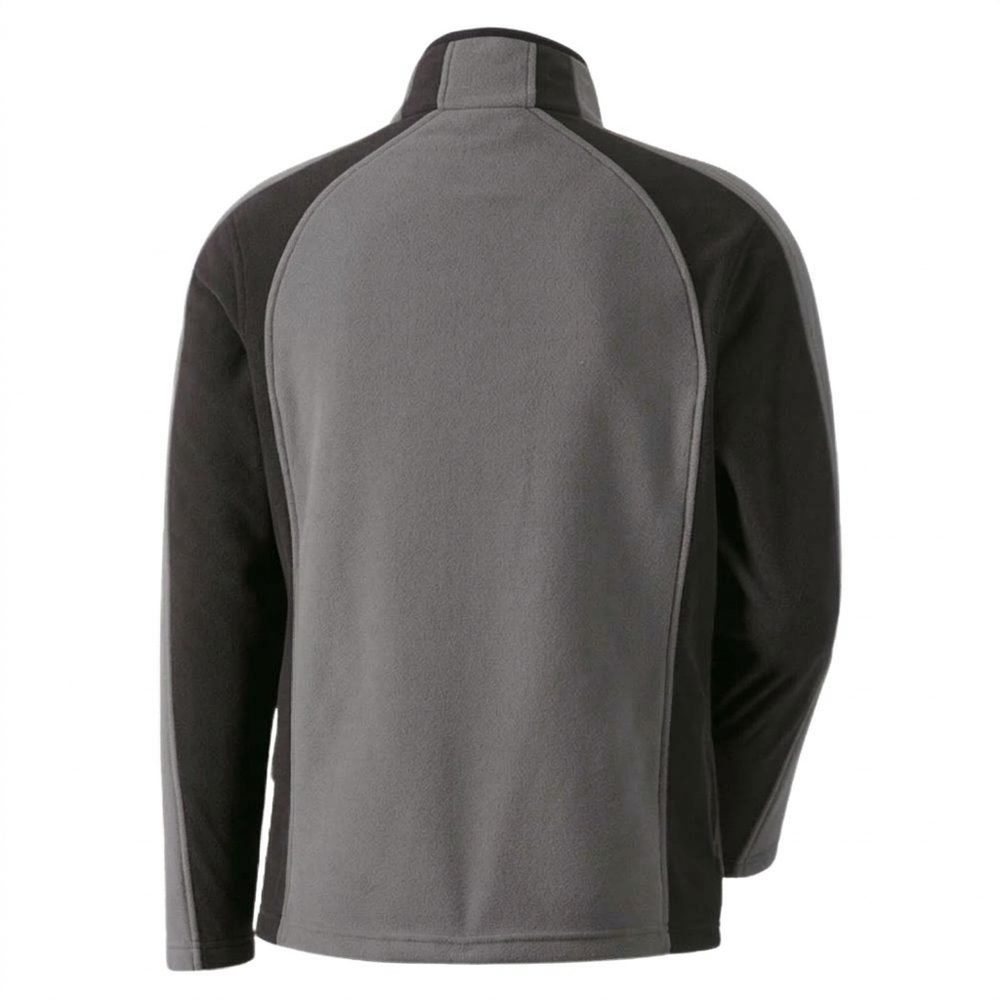 Kurtka polarowa robocza Engelbert Strauss dryplexx® micro — szaro-czarna, lekki mikropolar