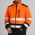 Polar roboczy fluorescencyjny SLIM Refus — pomarańczowy z pasami odblaskowymi, 300 g/m²