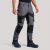 Spodnie robocze premium elastyczne Montana — szaro-czarne, tencel 280 g/m², CORDURA®, wentylacja kolan