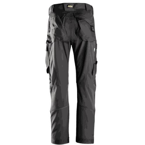 Spodnie robocze Snickers 6903 FlexiWork z paskiem — czarne, lekkie 200 g/m², CORDURA®, KneeGuard®