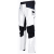 Spodnie robocze białe elastyczne 4xStretch — bawełna canvas 250 g/m², slim fit, kieszenie na nakolanniki