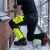 Spodnie robocze softshell Comfort Winter — czarno-żółte, wiatroszczelne, wodoodporne 350 g/m², zamki