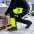 Spodnie robocze softshell Comfort Winter — czarno-żółte, wiatroszczelne, wodoodporne 350 g/m², zamki