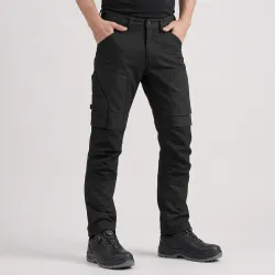 Spodnie robocze stretch slim fit Snickers 6341 — czarne, 251 g/m², CORDURA®, KneeGuard™ EN 14404